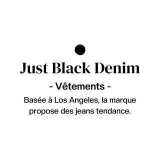 JUST BLACK DENIM