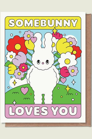 EPEE LAPIN STUDIO Greeting Card - Somebunny Loves You