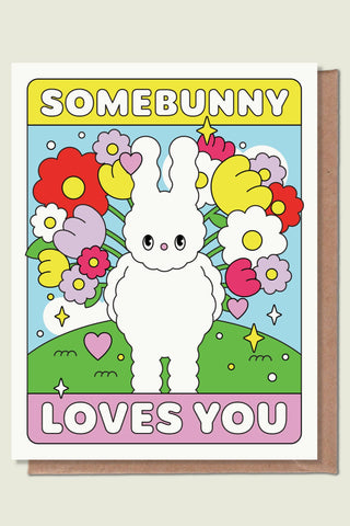 SWORD RABBIT STUDIO Greeting Card Somebunny Loves You