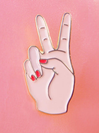 COUCOU SUZETTE Pin's Peace - Blanc