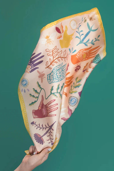 DORA NOLA Small Silk Scarf - The Keeper