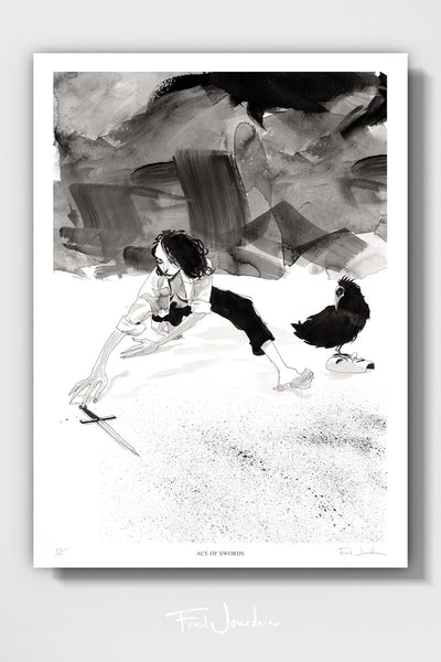 FRED JOURDAIN Affiche Ace of Swords