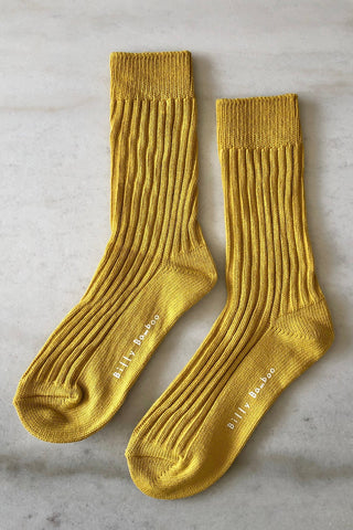 BILLY BAMBOO Ribbed Cotton Socks - Pastel