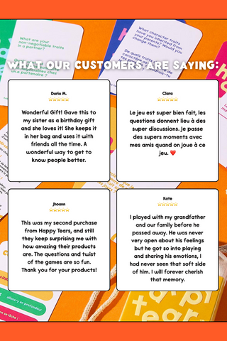 HAPPY TEARS Conversation Game - Great Friendship