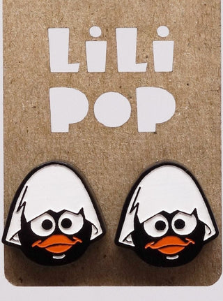 Boucle d'oreille Calimero. Parfait idée cadeau femme. Bijoux fait au Québec.