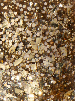 BKIND Vernis à Ongles - 24K, vernis à grosses paillettes dorées. Fait localement à Montréal, Québec.