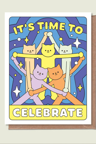 SWORD RABBIT STUDIO Greeting Card It's Time To Celebrate