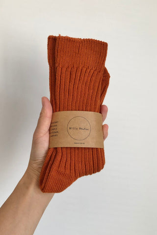 BILLY BAMBOO Ribbed Cotton Socks - Pastel