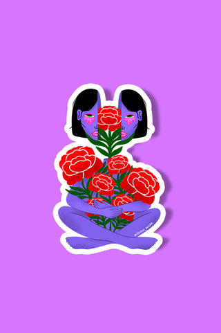 Flower Power Sticker Mural