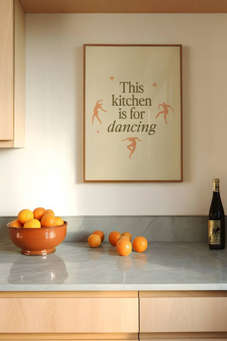 ARTBABY &amp; CO. This Kitchen is for Dancing Poster