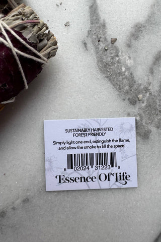 ESSENCE OF LIFE ORGANICS Rose Petals and White Sage