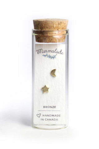 MARMALADE Moon + Star Stud Earrings