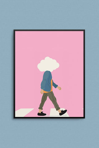 MAD LOVE CREATIVE Head in the Clouds Poster