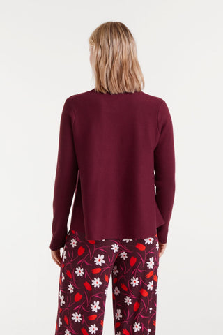 COMPANIA FANTASTICA A Line Sweater - Aubergine
