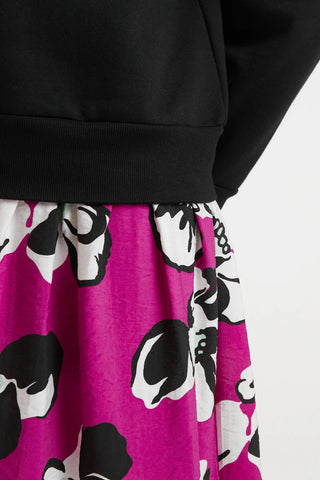 COMPANIA FANTASTICA Vivid Viola Midi Dress 