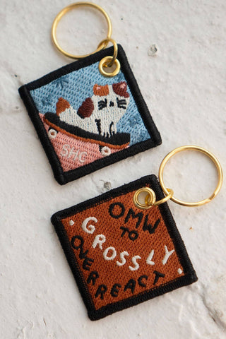 STAY HOME CLUB Keychain - OMW to Overreact