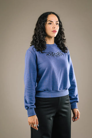 MERCEDES MORIN Crewneck Sigil - Lavender