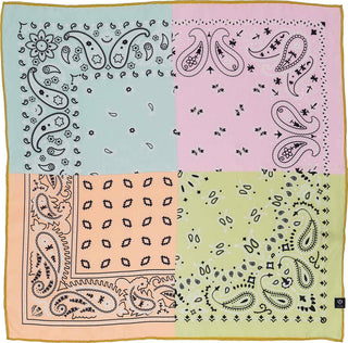 FRAAS Silk Scarf Bandana Patchwork