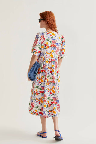 COMPANIA FANTASTICA Robe Midi - Lush Print
