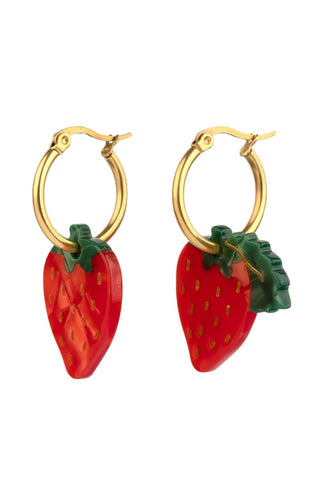 COUCOU SUZETTE Boucles d'Oreilles Fraise