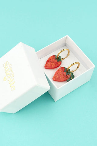 COUCOU SUZETTE Boucles d'Oreilles Fraise
