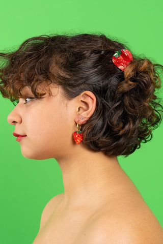 COUCOU SUZETTE Boucles d'Oreilles Fraise
