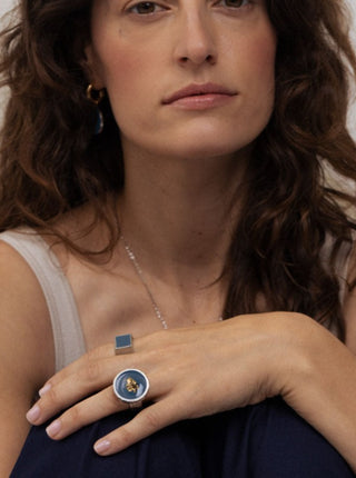 ANNE-MARIE CHAGNON Wallis ring - Azure 