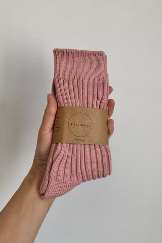 BILLY BAMBOO Ribbed Cotton Socks - Pastel