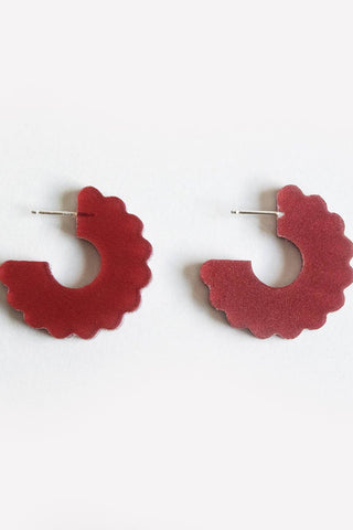 DCONSTRUCT Scalloped Small Hoop Earrings