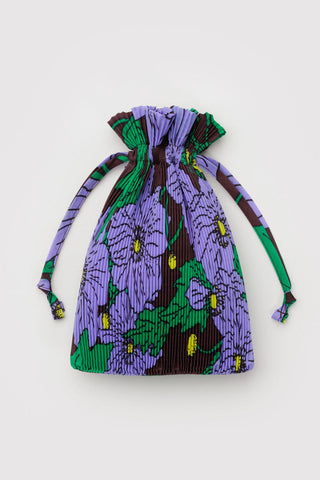 BAGGU Pleated Bag - Maroon Poppy