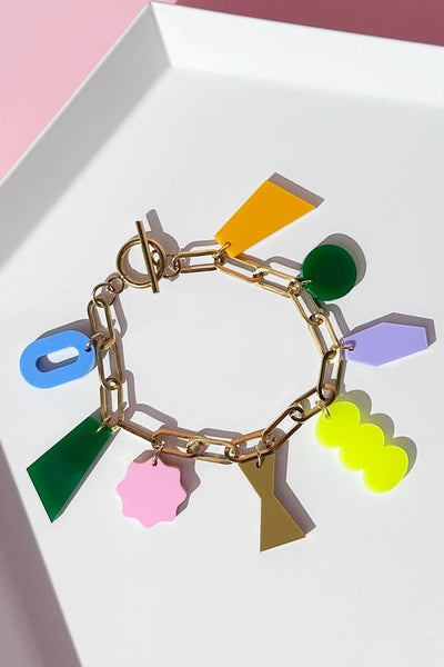 COMBINIST GOOD Charmed Bracelet - Gold