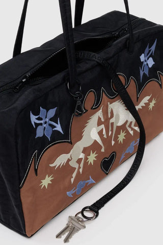 BAGGU Medium Bowler Bag - Western Appliqué