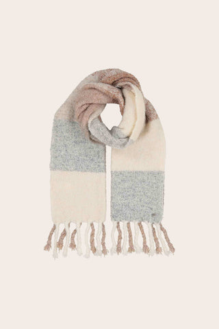 FRAAS Checkered Scarf with Fringe