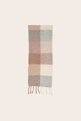 FRAAS Checkered Scarf with Fringe
