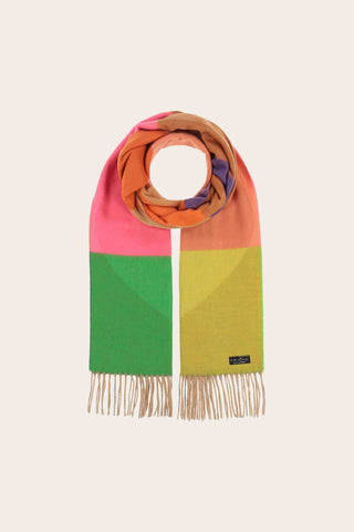 FRAAS Cashmink Heart Color Block Scarf - Multi
