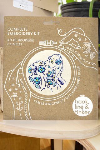 HOOK LINE & TINKER Embroidery Kit - Polar Bears