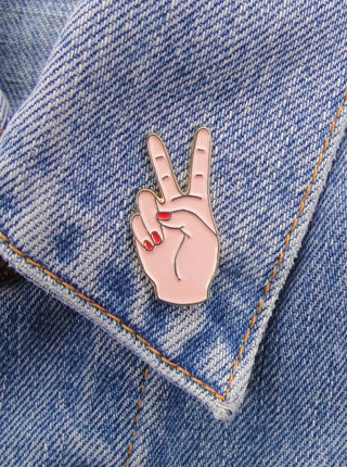 COUCOU SUZETTE Pin's Peace - Blanc