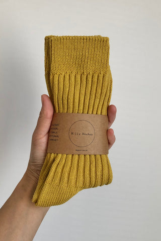 BILLY BAMBOO Ribbed Cotton Socks - Pastel