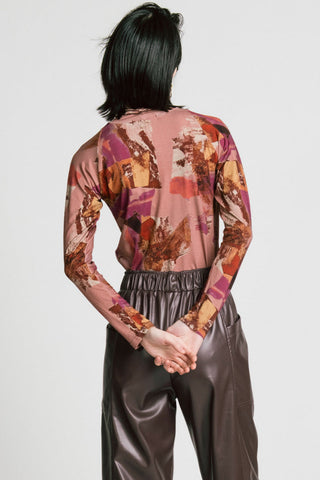 ALLISON WONDERLAND Arches Turtleneck - Pink Print