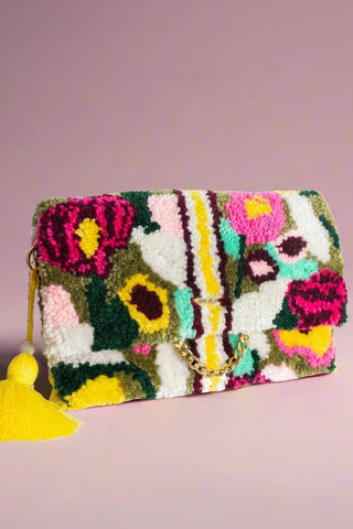 DORA NOLA Tufted Handbag - Bloom