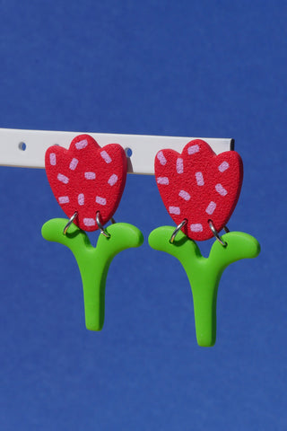 CROCODILE AGILE Pam Earrings - Tulip