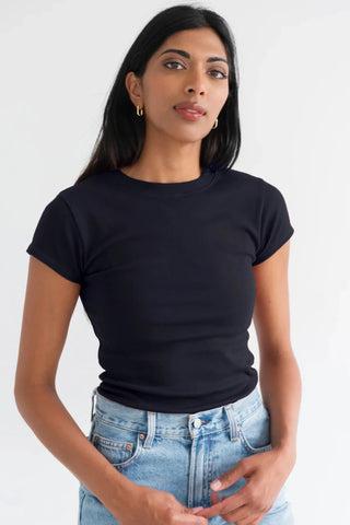 BRUNETTE Ribbed T-shirt 