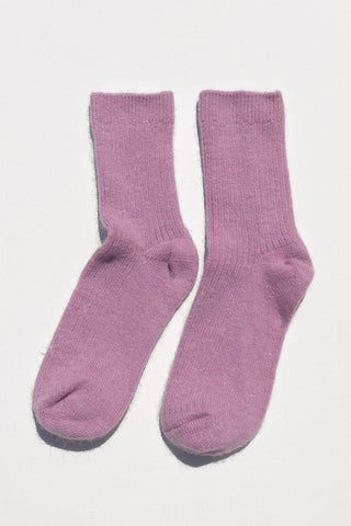BILLY BAMBOO Angora Sock - Pastel Snow