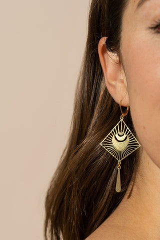 BLOOM Boucles d'Oreilles Gatsby - Or