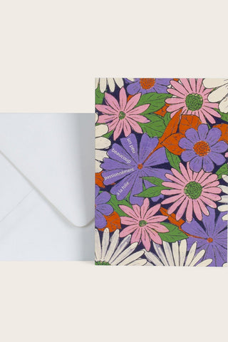 SEASON PAPER Card - Flower Power Parma