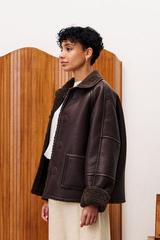 FRNCH PARIS HoneyBush Coat - Chocolate