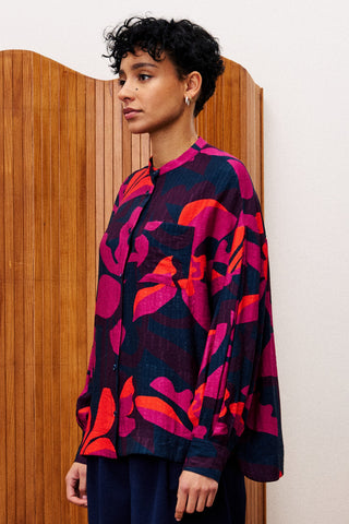 FRNCH PARIS Bella Shirt - Geo Flowers