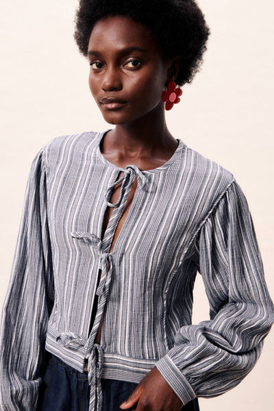 FRNCH PARIS Amurina Blouse - Denim Blue