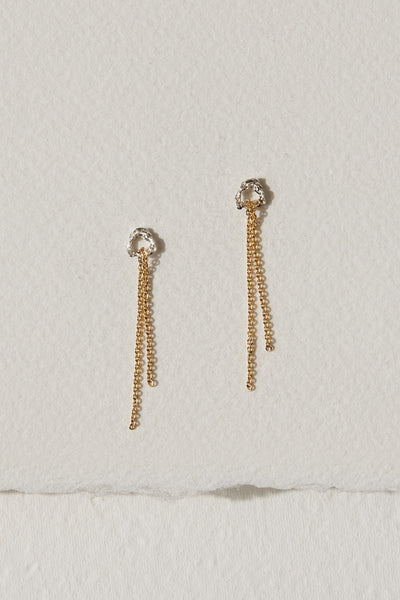 CAMILLETTE Trace Earrings - Silver and Gold