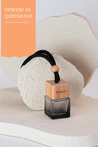 FEU & CO. Diffuseur Voiture - Orange et Guimauve